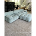 Modulare Sofa bequeme langlebige Boucle Couch